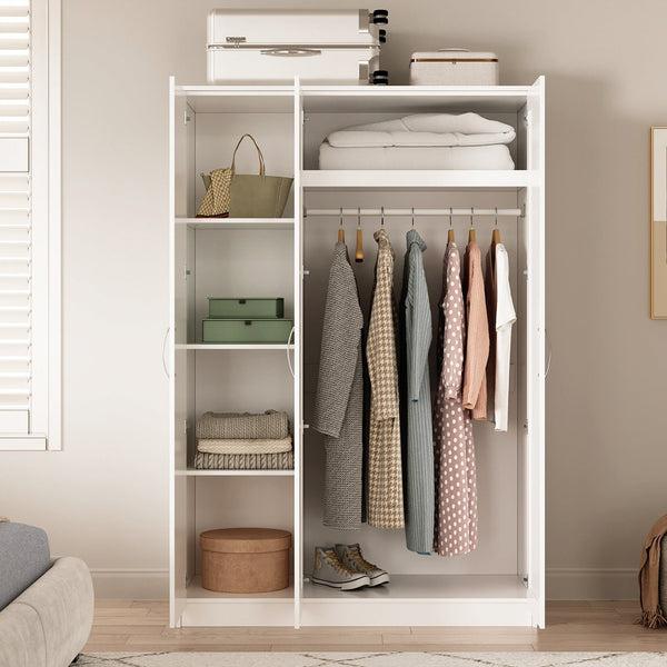 Gemma 3 Door Wardrobe - White