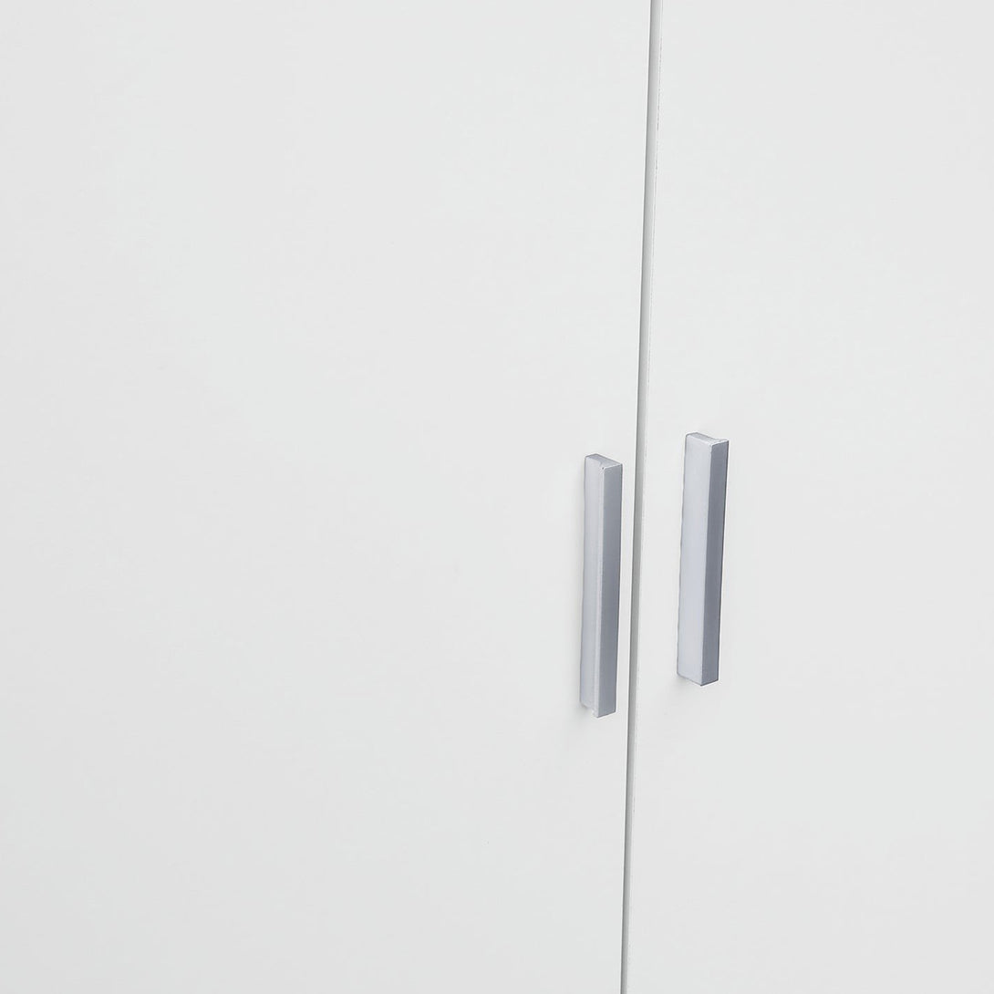 Miller 2 Door Wardrobe - Light Teak + White
