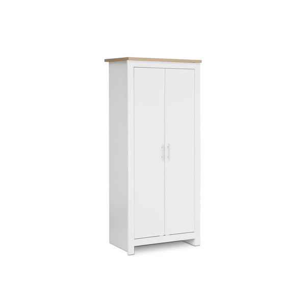 Tegan 2 Door Wardrobe - Light Teak + White