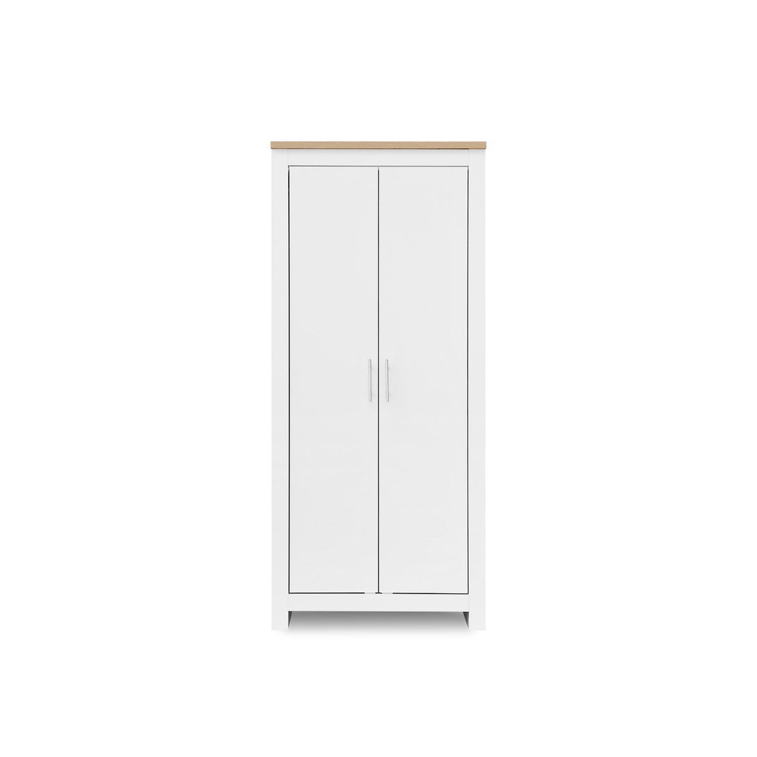 Tegan 2 Door Wardrobe - Light Teak + White