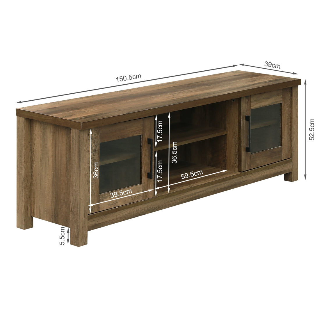 Georgie 1.5m Entertainment Unit - Knotty Oak