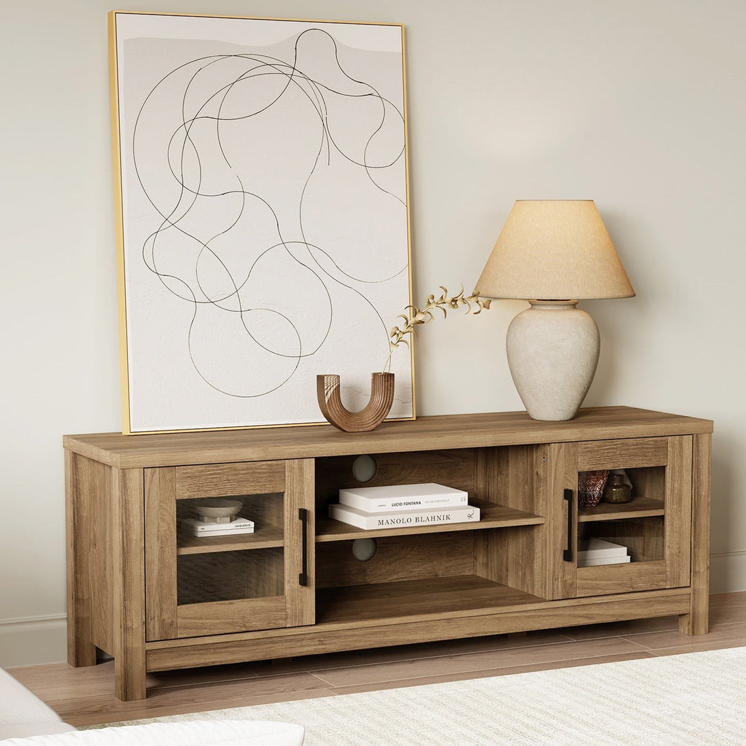 Georgie 1.5m Entertainment Unit - Knotty Oak