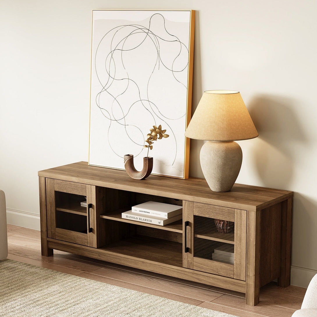 Georgie 1.5m Entertainment Unit - Knotty Oak