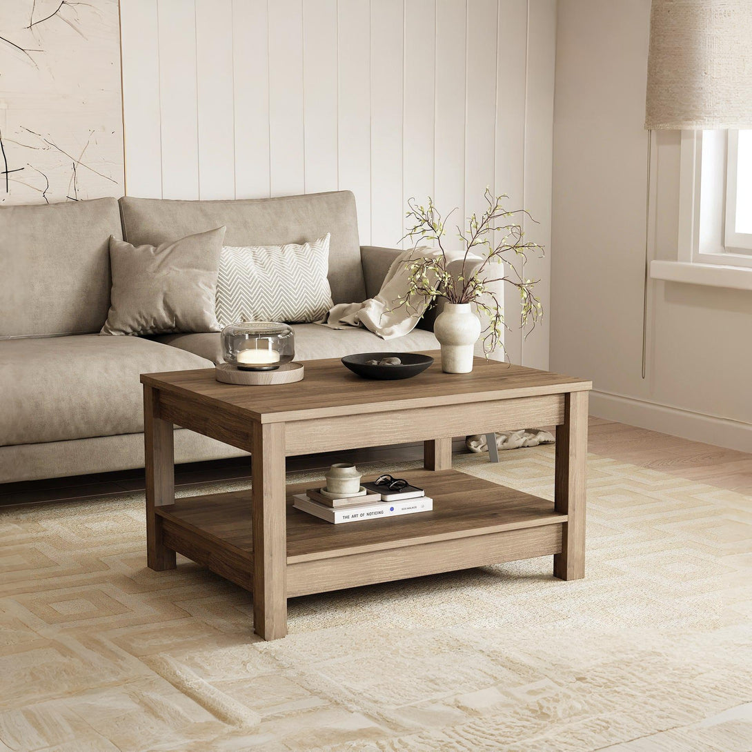 Georgie Coffee Table - Knotty Oak