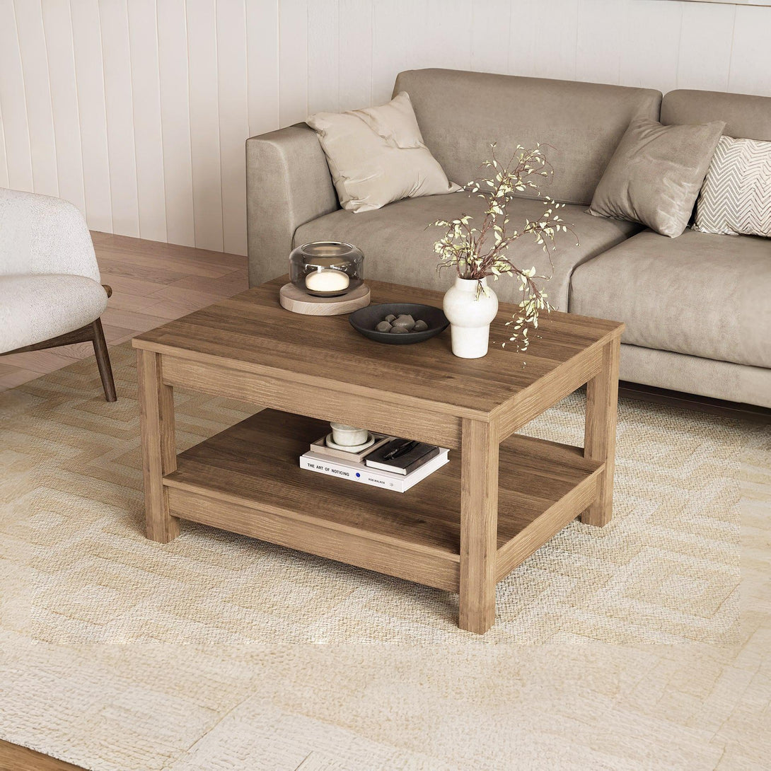 Georgie Coffee Table - Knotty Oak