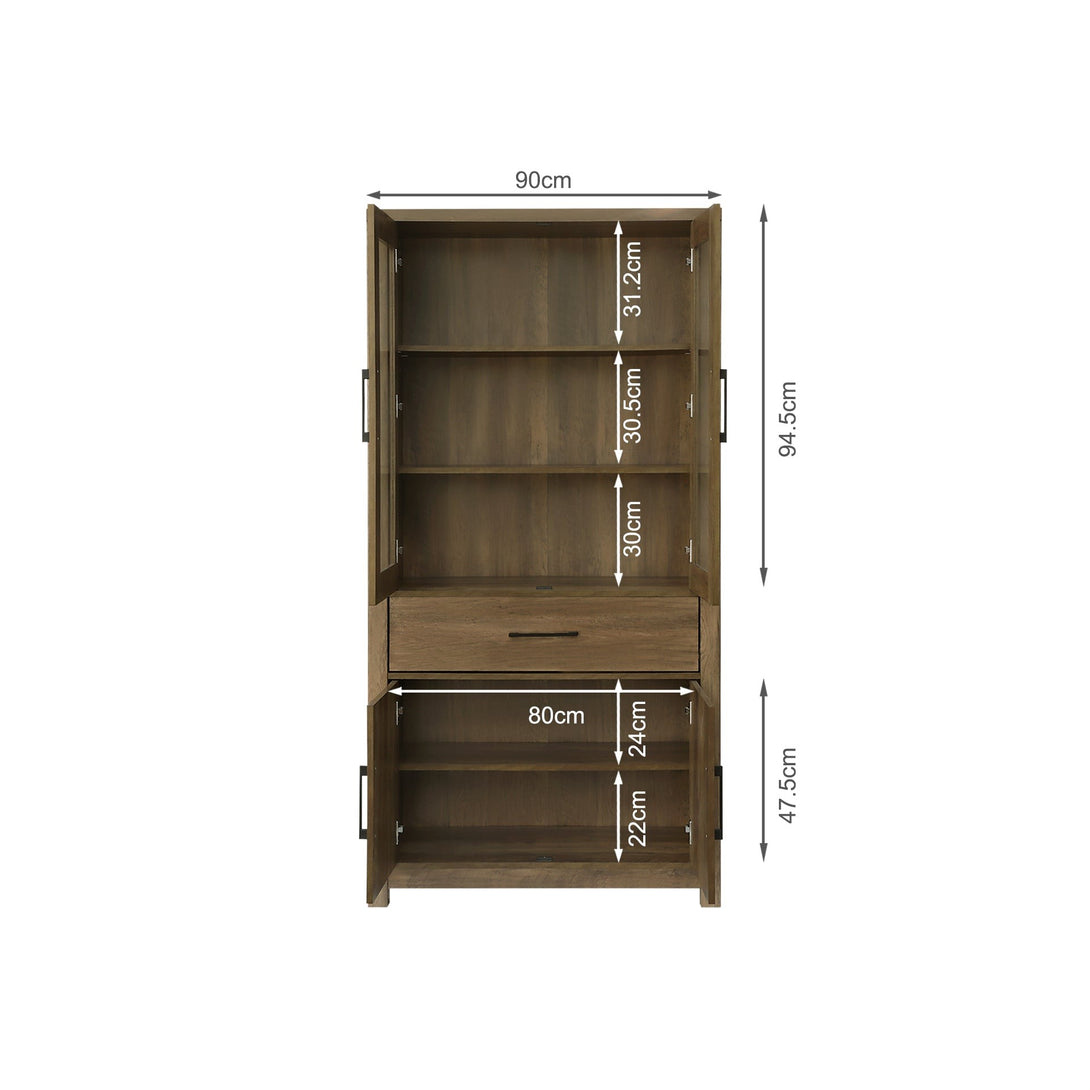 Georgie Storage Cabinet - Knotty Oak