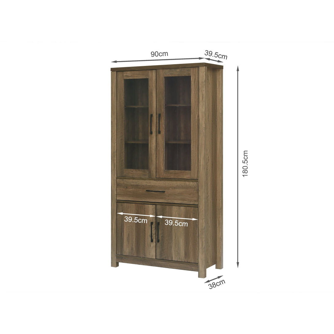 Georgie Storage Cabinet - Knotty Oak