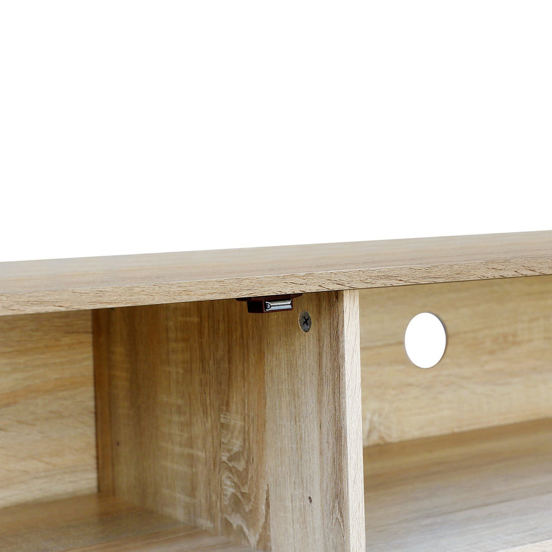 Cauto 1.8m Entertainment Unit - Oak + White