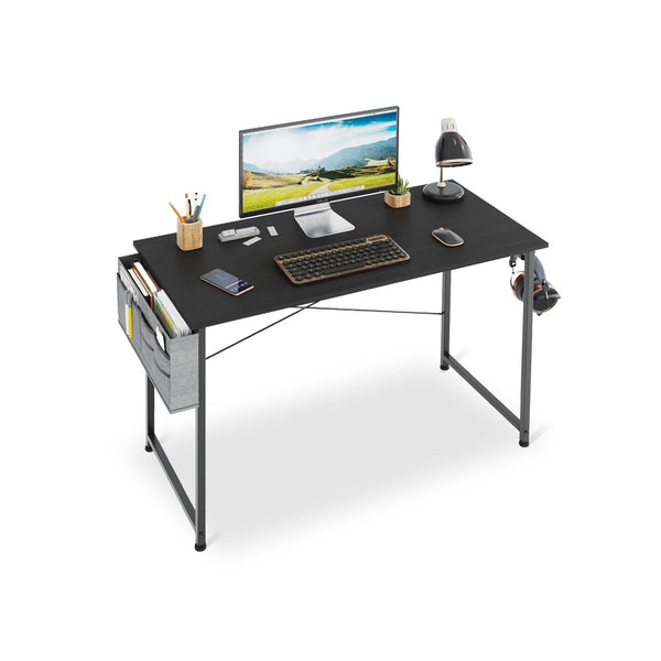 Cayden 100cm Computer Desk with Storage Bag - Black