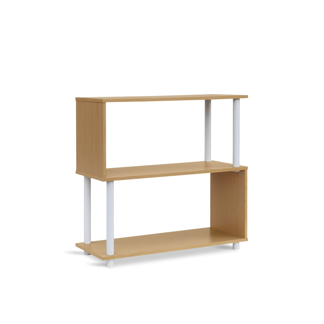 Petone 3 Tier Flexi Storage Rack - Maple + White