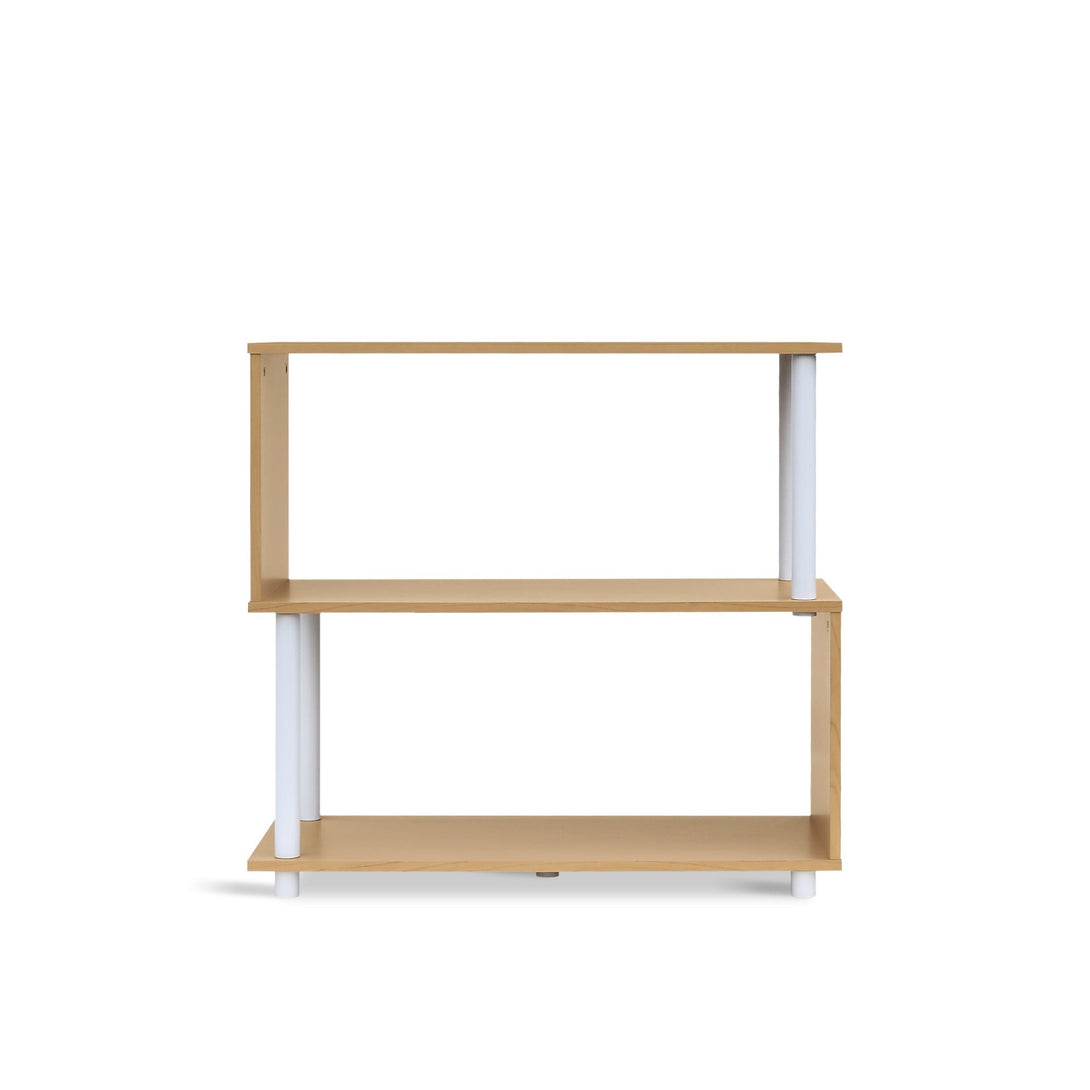 Petone 3 Tier Flexi Storage Rack - Maple + White