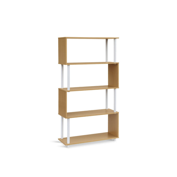 Petone 5 Tier Flexi Storage Rack - Maple + White