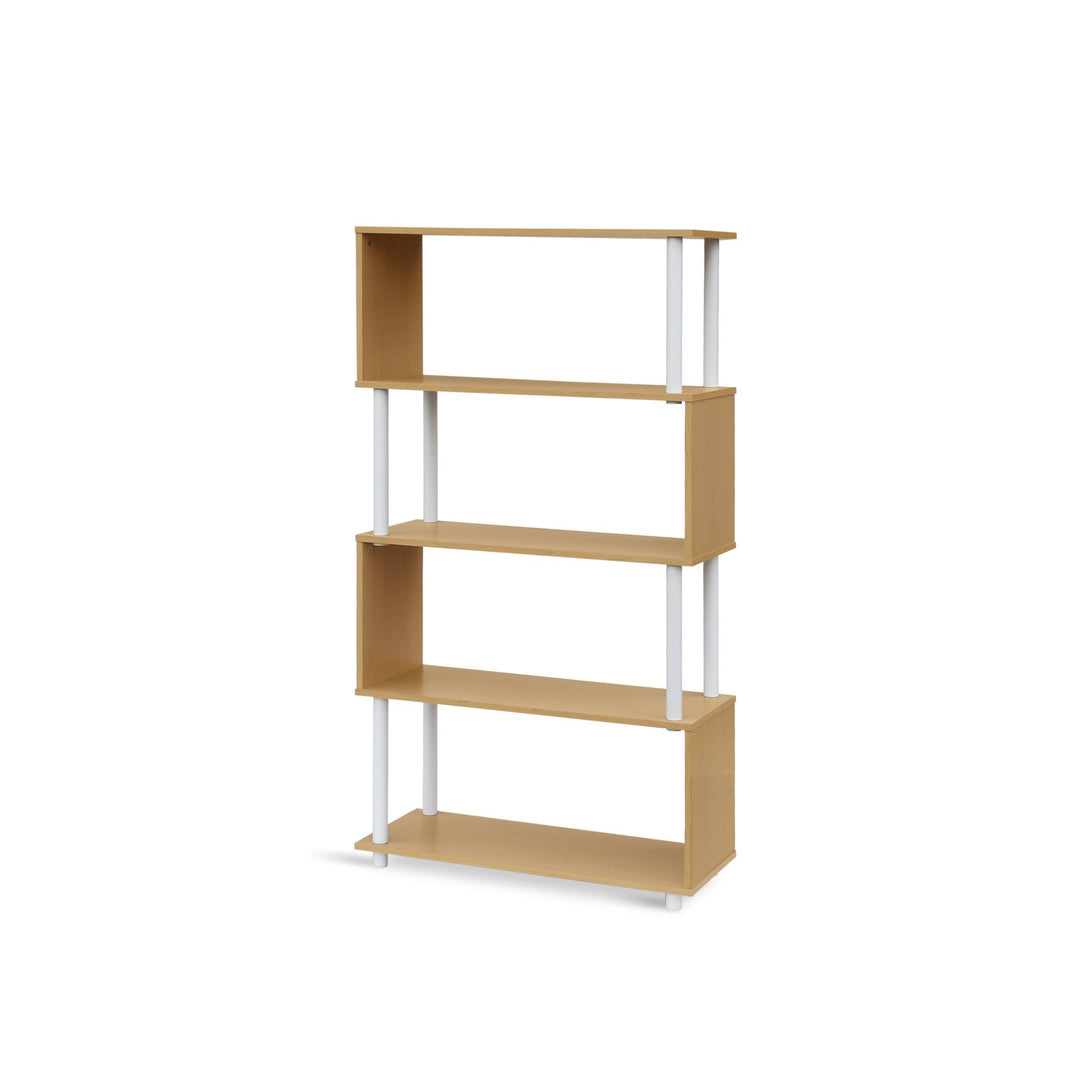 Petone 5 Tier Flexi Storage Rack - Maple + White
