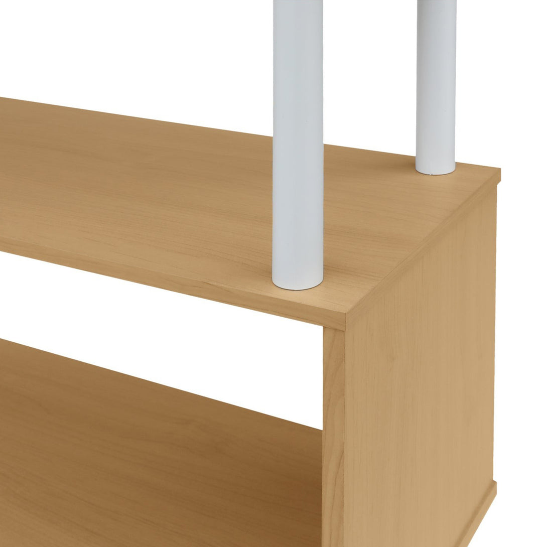 Petone 5 Tier Flexi Storage Rack - Maple + White