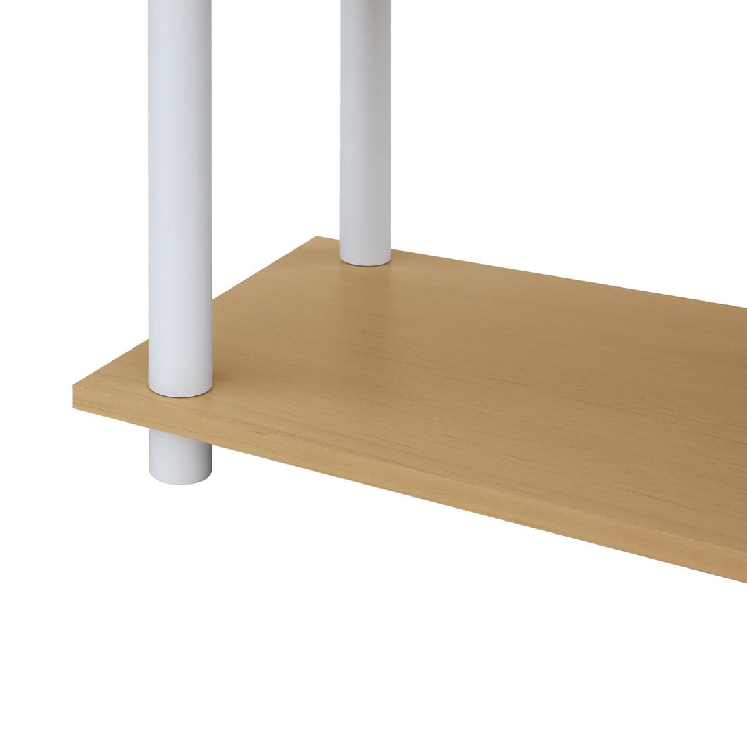 Petone 5 Tier Flexi Storage Rack - Maple + White