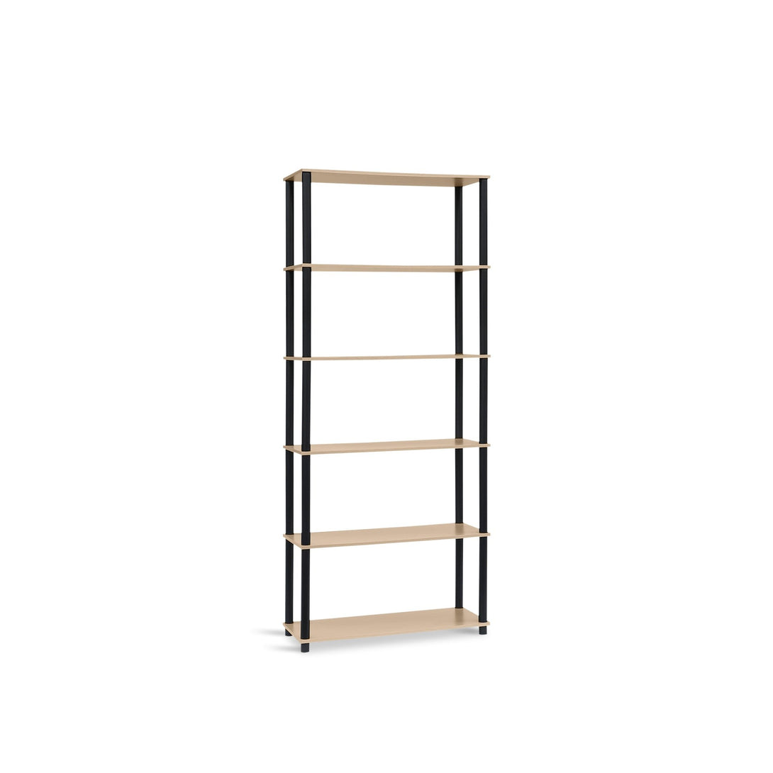 Horeke 6 Tier Flexi Storage Rack - Oak + Black