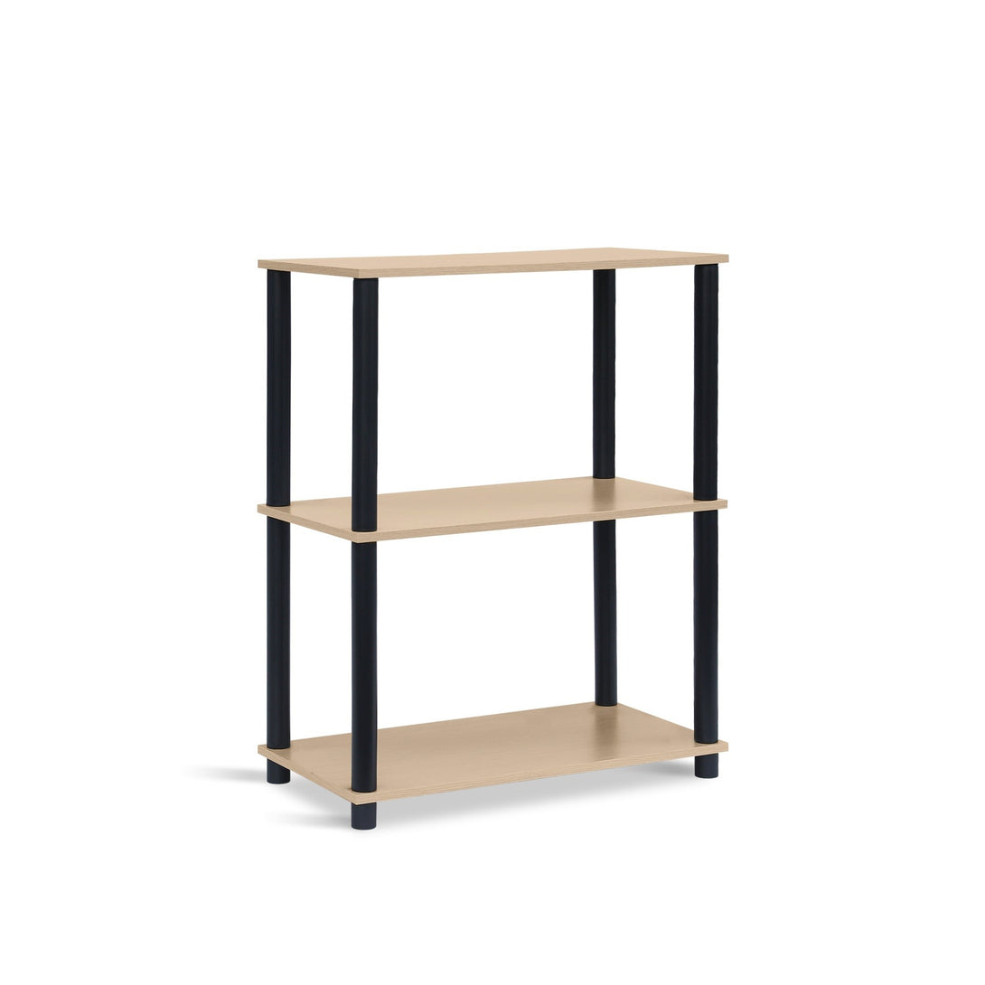 Horeke 3 Tier Flexi Storage Rack - Oak + Black