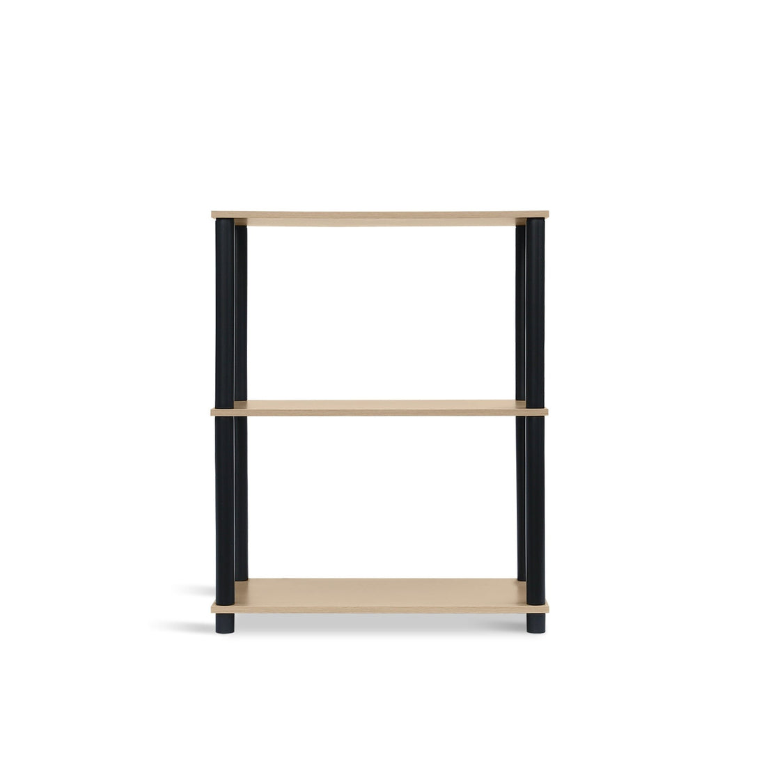 Horeke 3 Tier Flexi Storage Rack - Oak + Black
