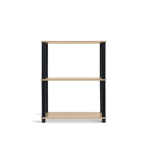 Horeke 3 Tier Flexi Storage Rack - Oak + Black