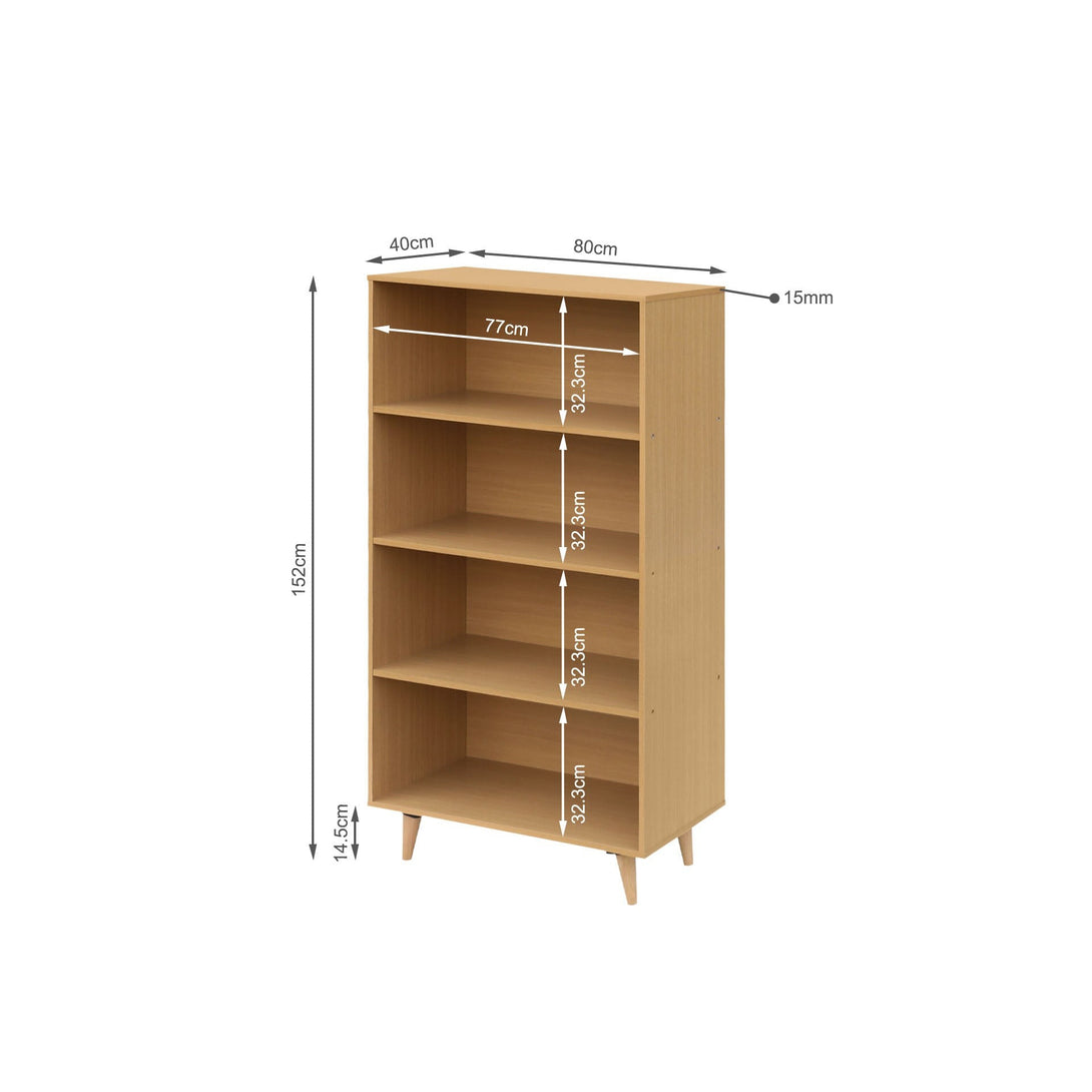 Napier Bookshelf Storage Shelf - Oak