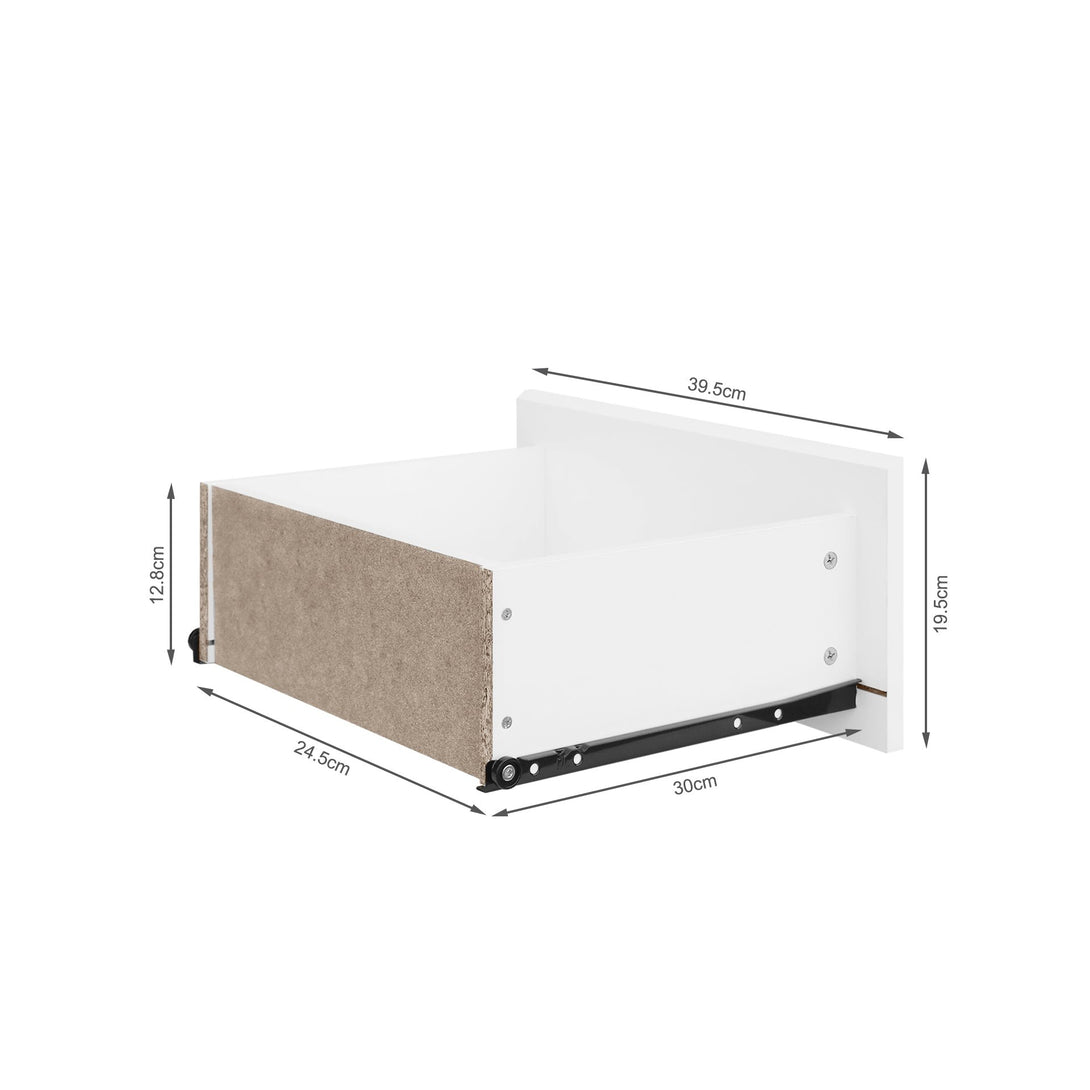 Hollis Bedside Table - White