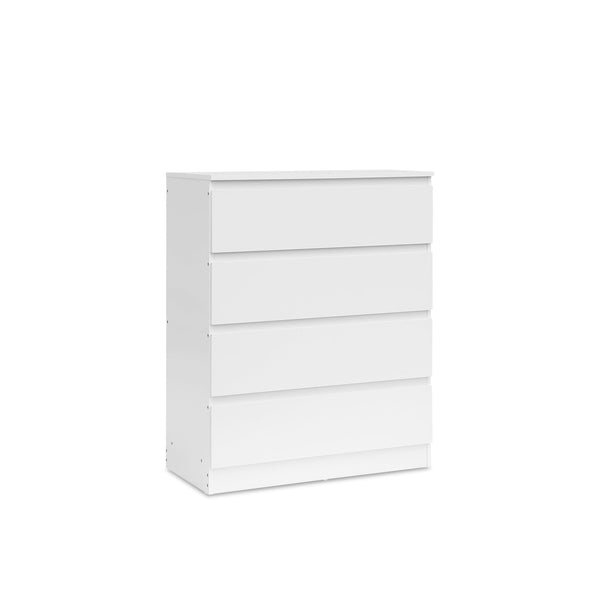 Hollis 4 Drawers Tallboy - White