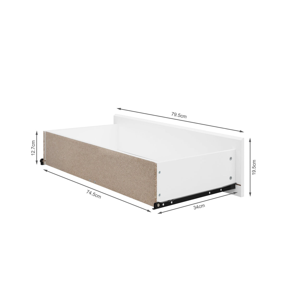 Hollis 4 Drawers Tallboy - White