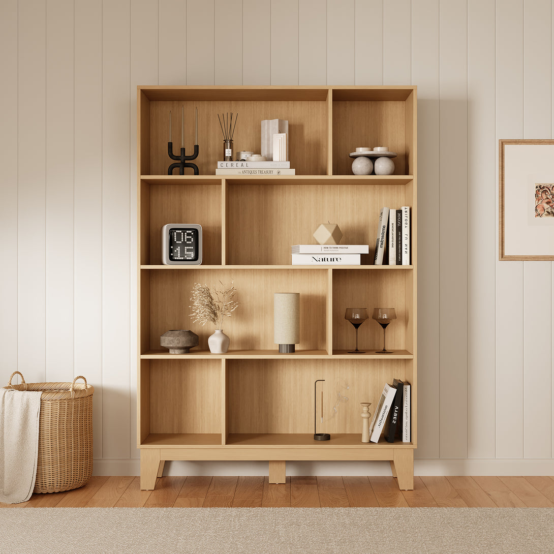 Haruru Bookshelf Storage Shelf - Oak