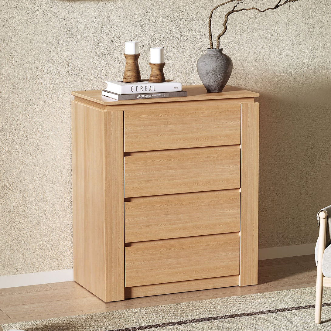 Jayce 4 Drawers Tallboy - Oak