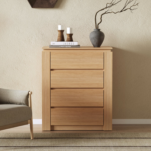 Jayce 4 Drawers Tallboy - Oak