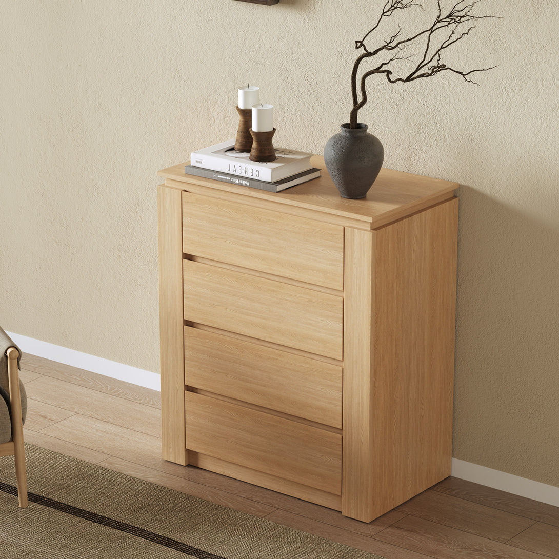 Jayce 4 Drawers Tallboy - Oak