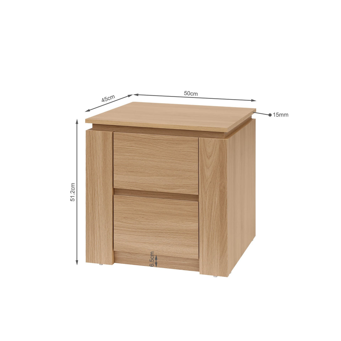 Jayce Bedside Table - Oak