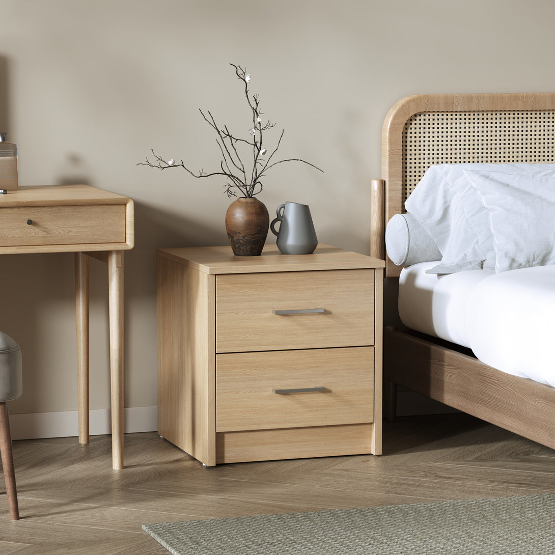 Nikola Bedside Table - Maple