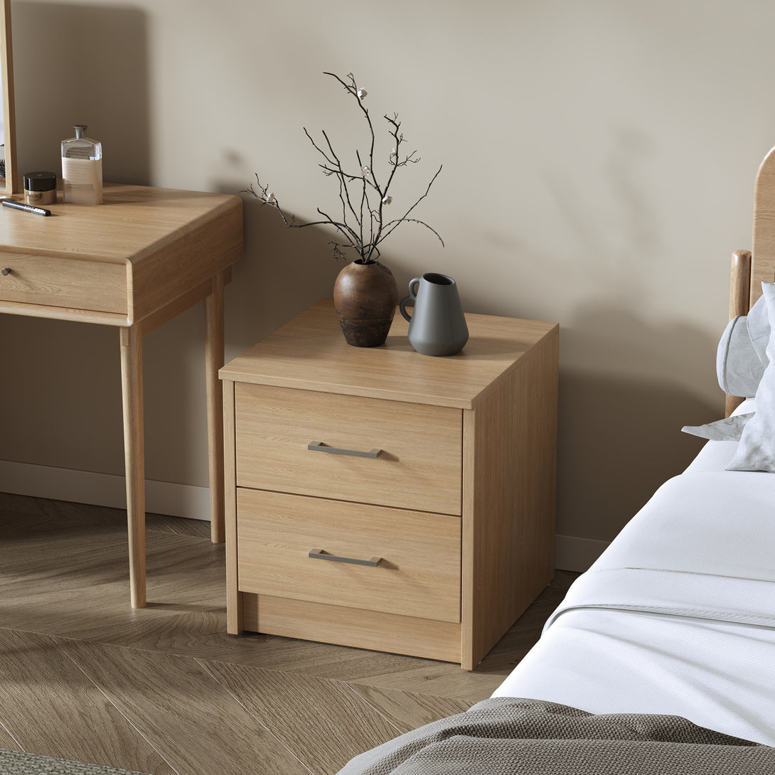 Nikola Bedside Table - Maple