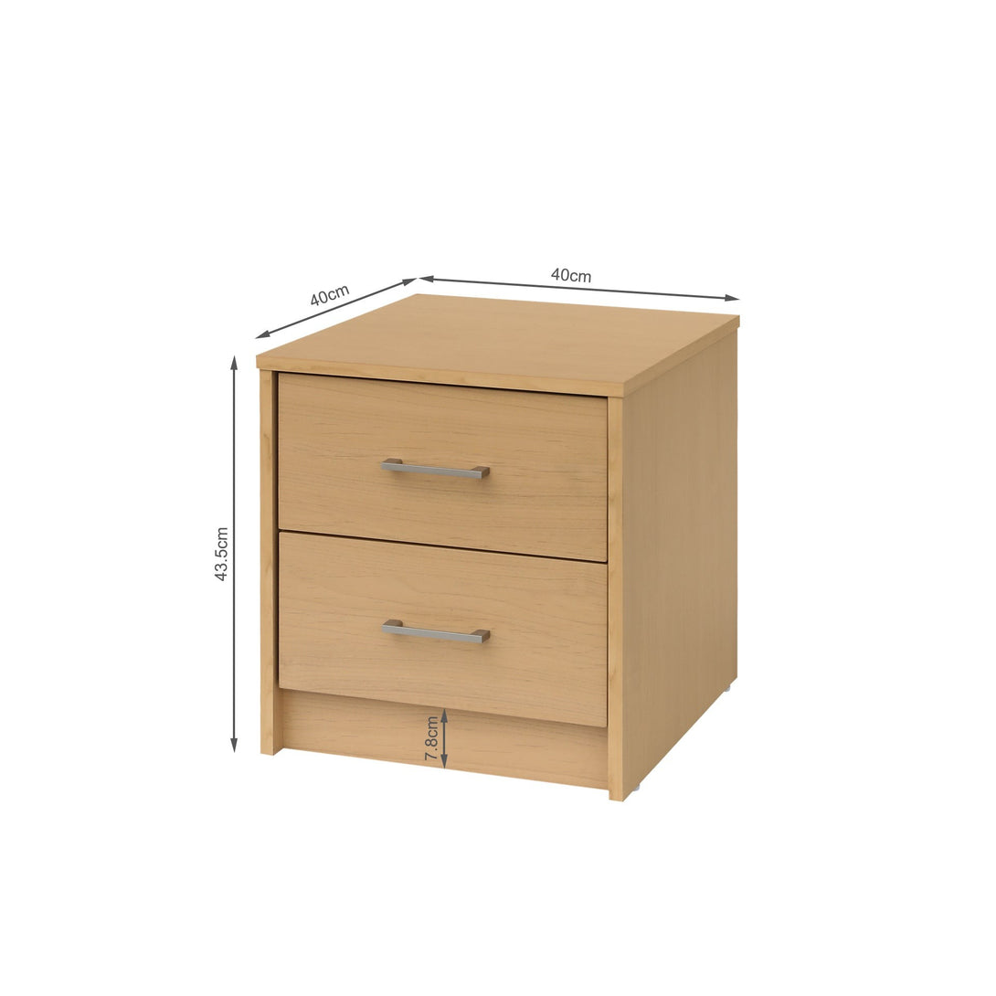 Nikola Bedside Table - Maple