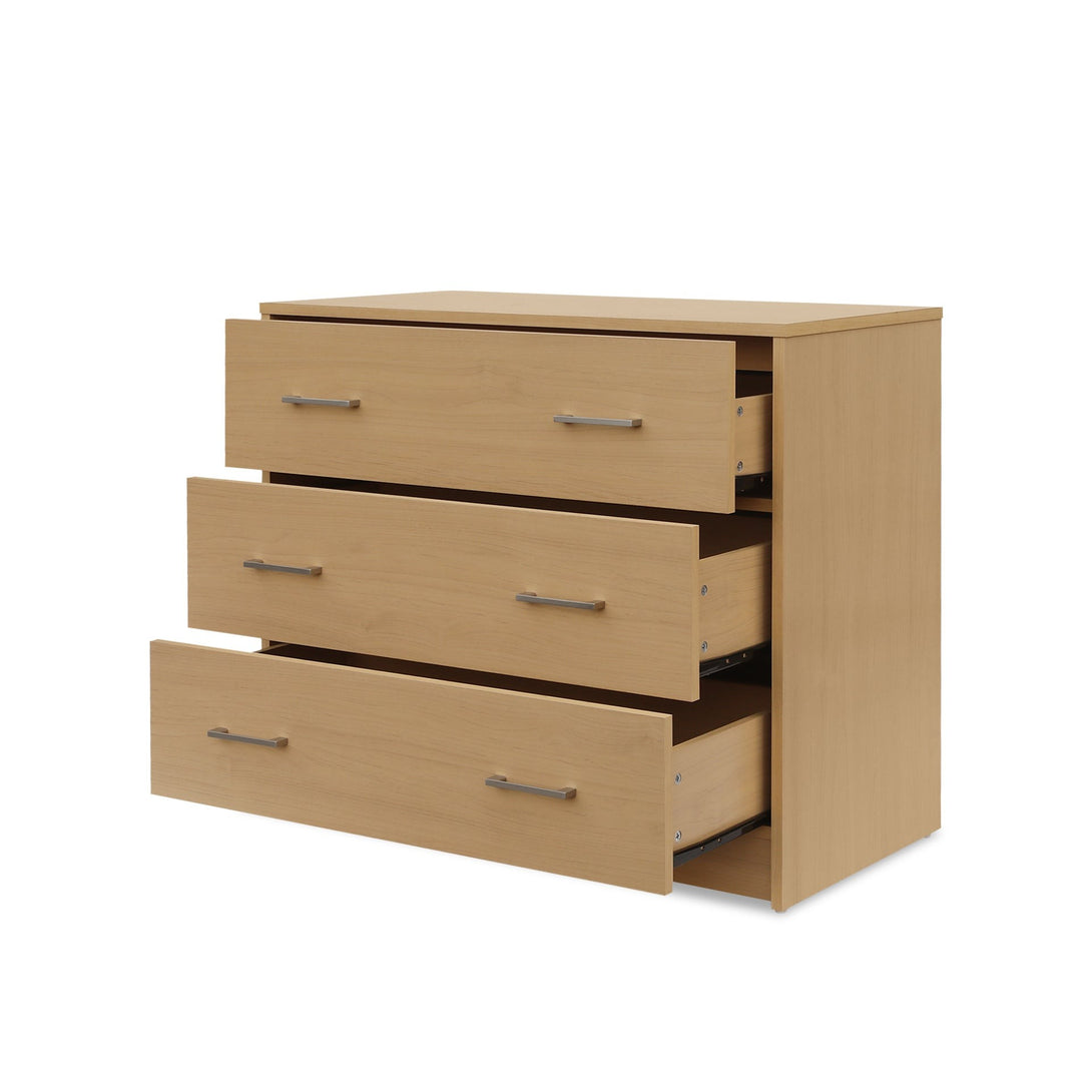 Nikola 3 Drawers Tallboy - Maple