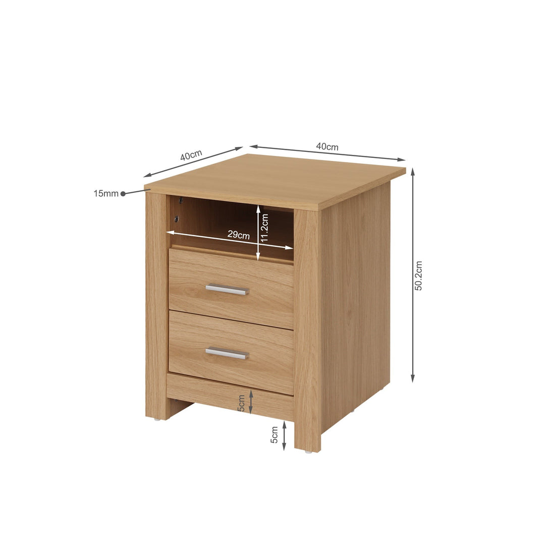 Olsen Bedside Table - Oak 