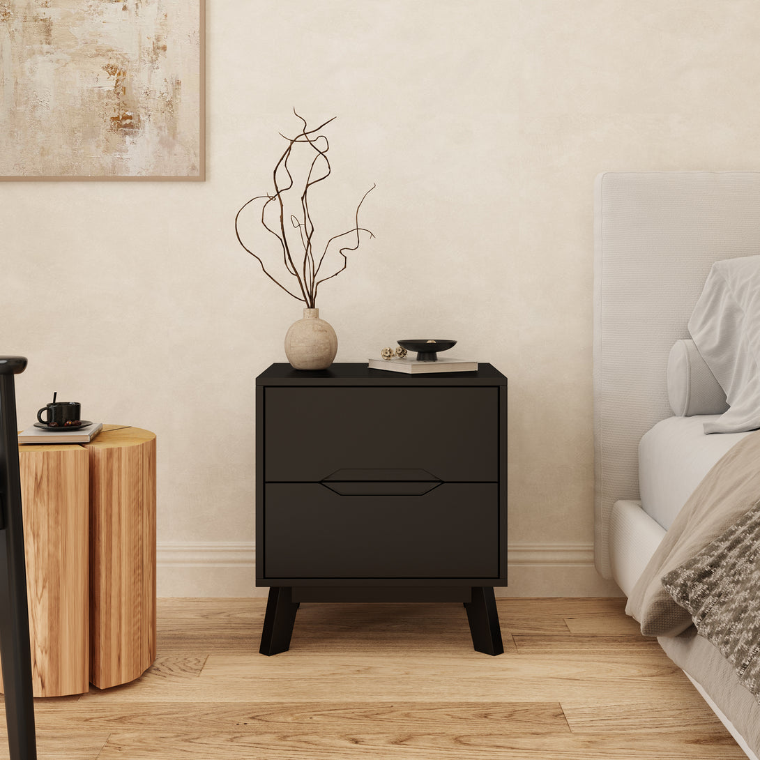 Zora Bedside Table - Black