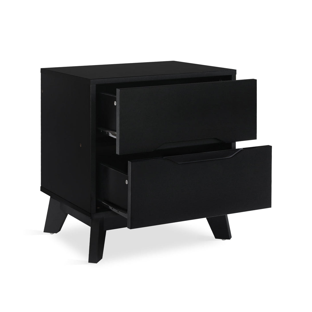 Zora Bedside Table - Black