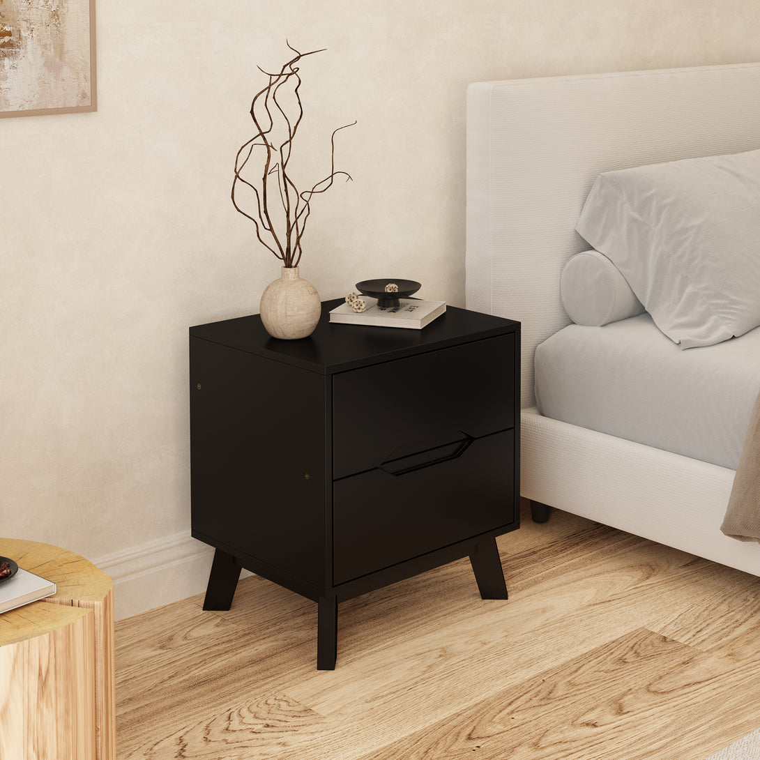 Zora Bedside Table - Black