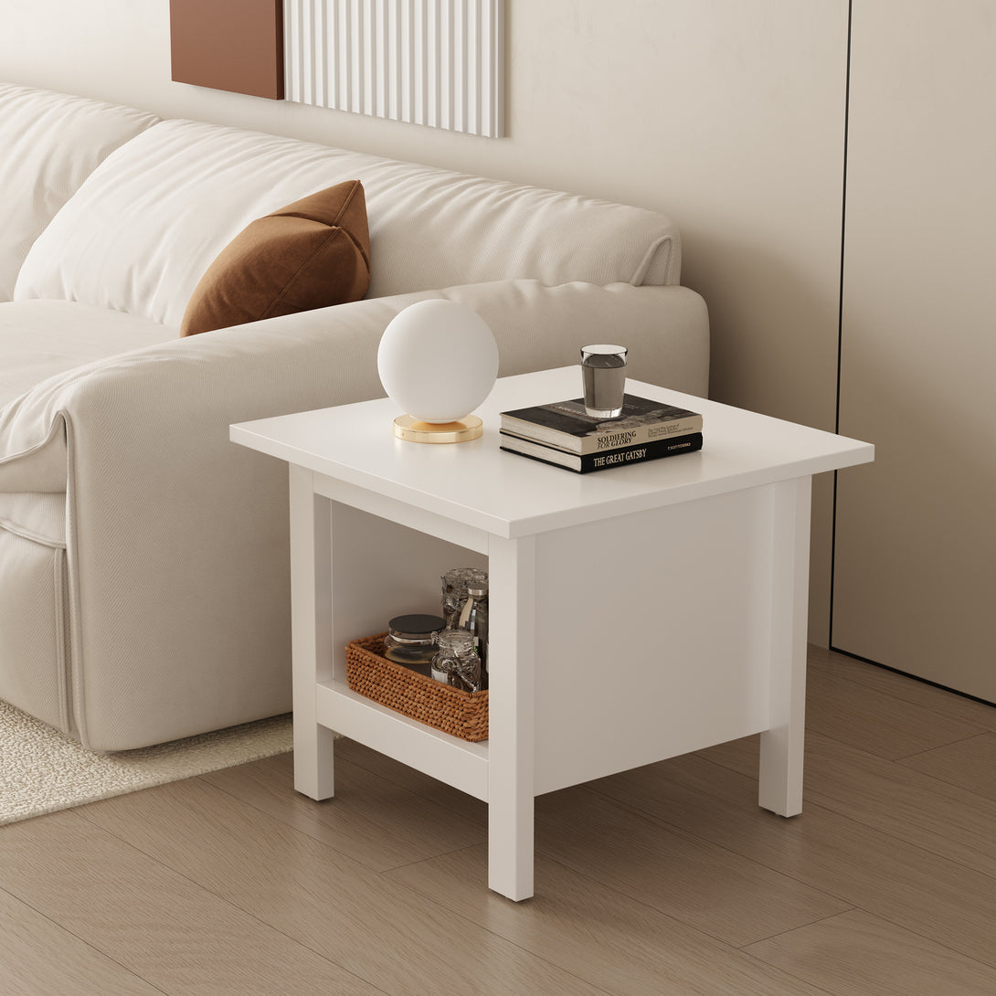 Barrett Bedside Table End Table - White