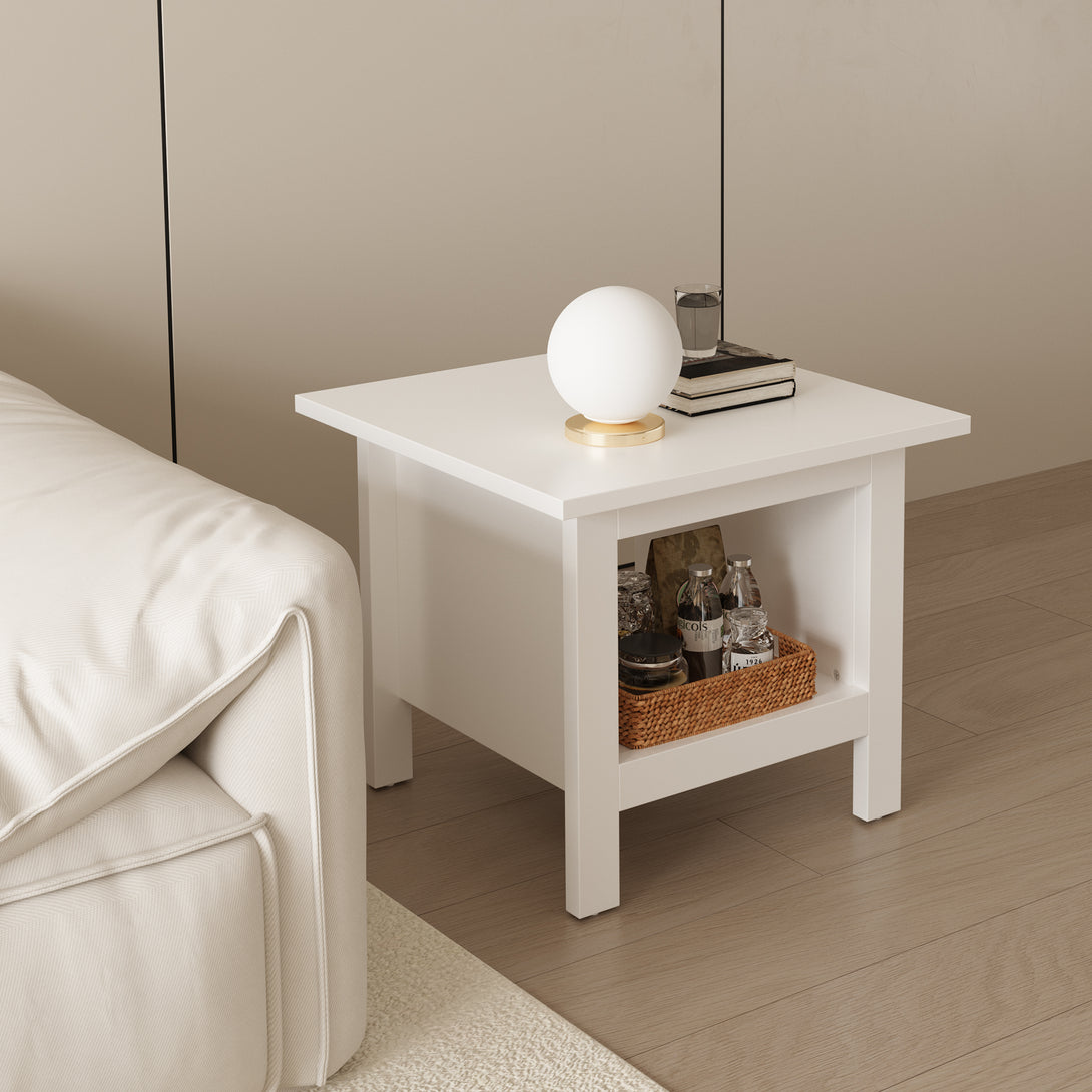 Barrett Bedside Table End Table - White