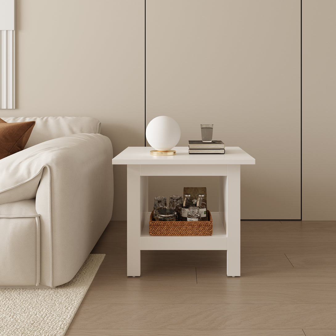 Barrett Bedside Table End Table - White