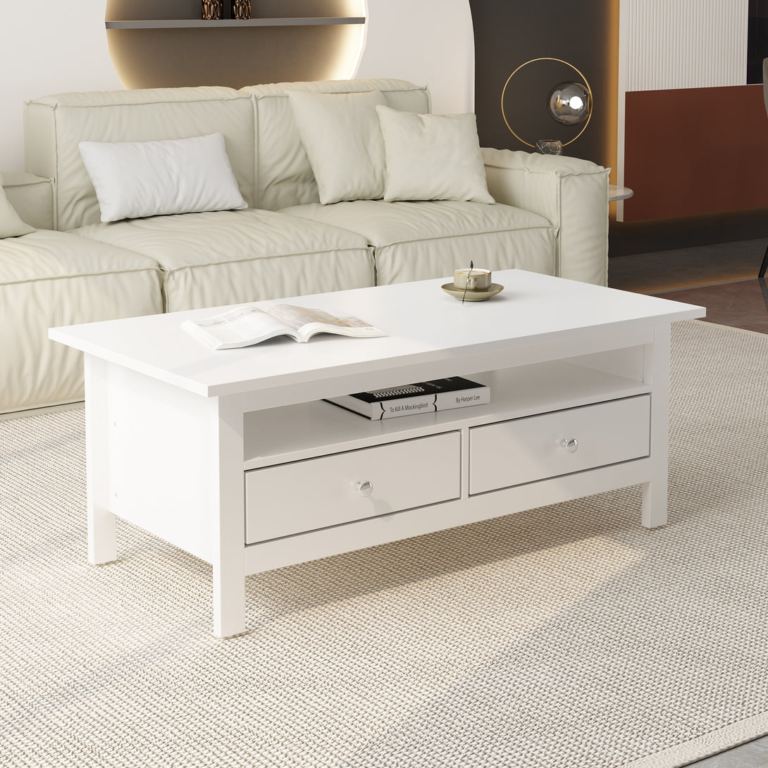 Barrett Rectangular Coffee Table - White