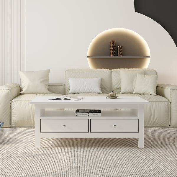Barrett Rectangular Coffee Table - White