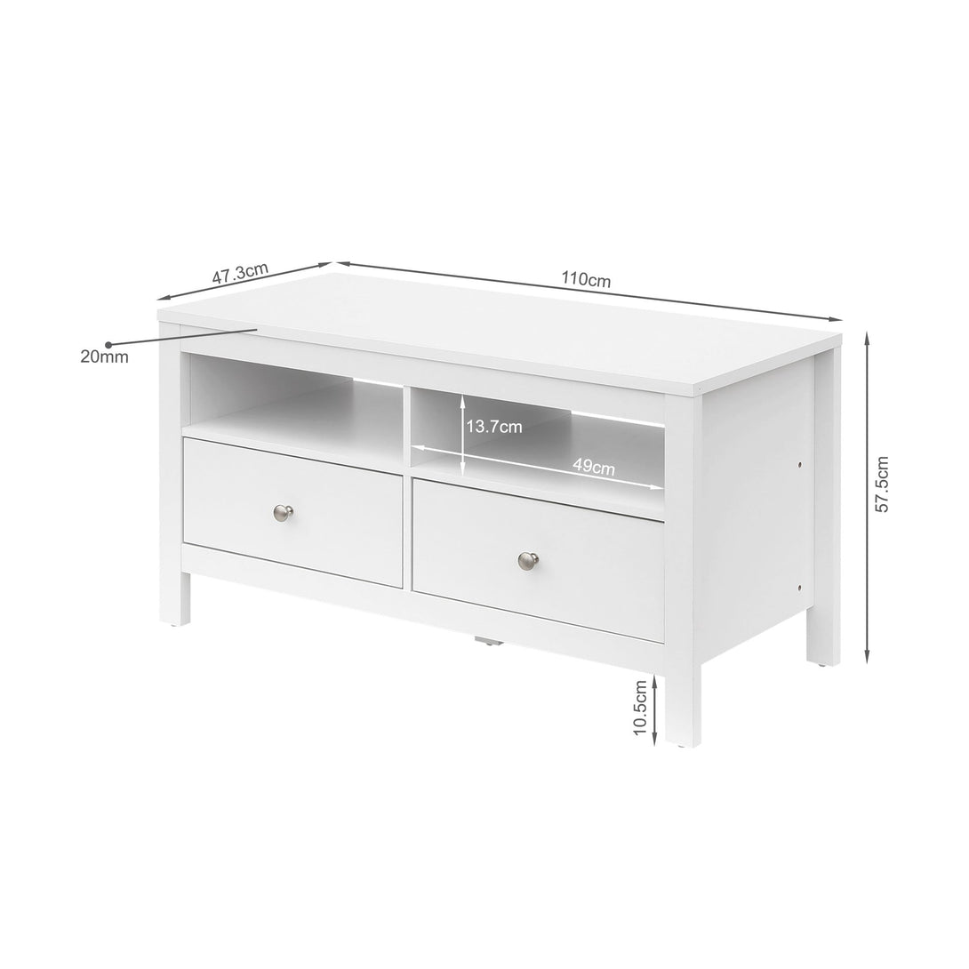 Barrett 1.1m Entertainment Unit - White