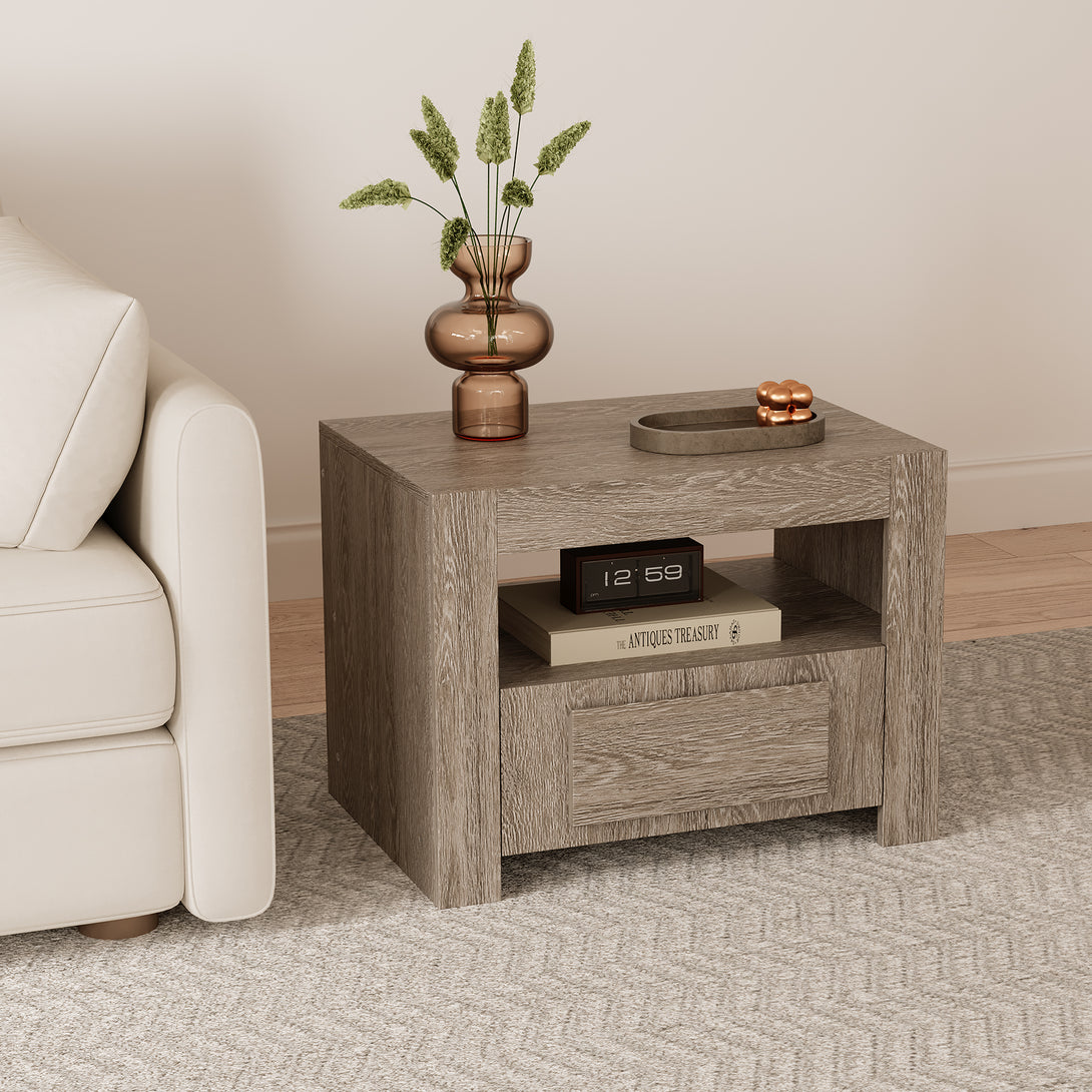 Kalani Bedside Table - Sonama Oak