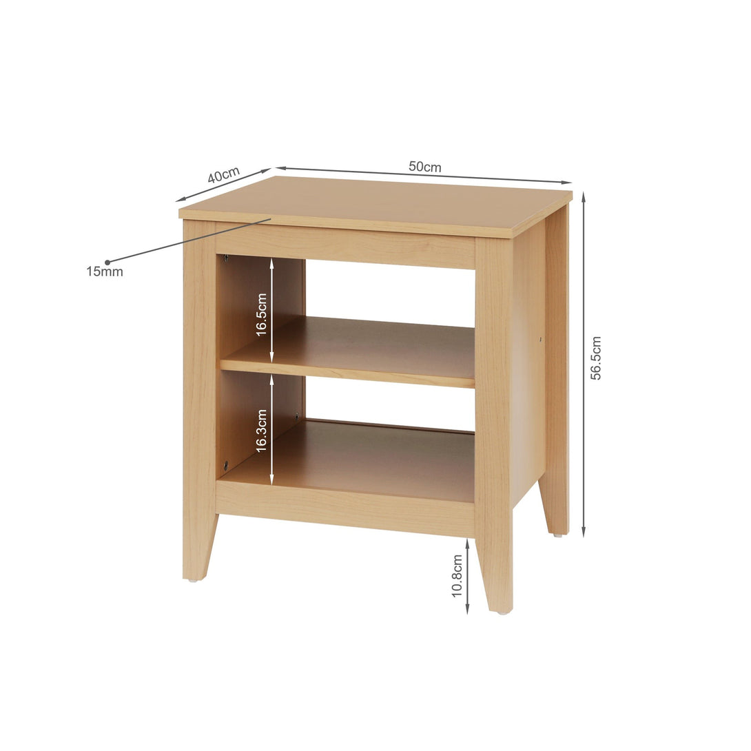 Eyre Bedside Table - Maple