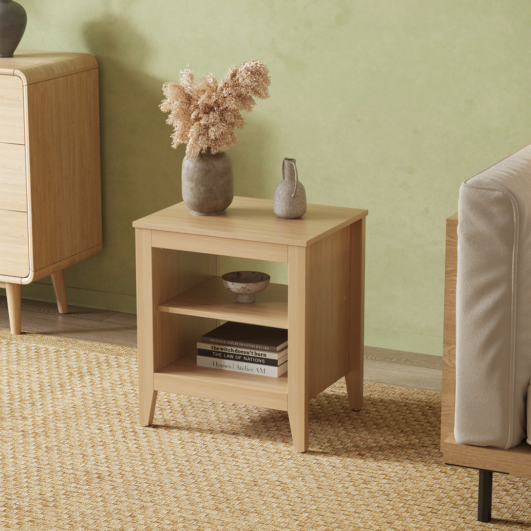 Eyre Bedside Table - Maple