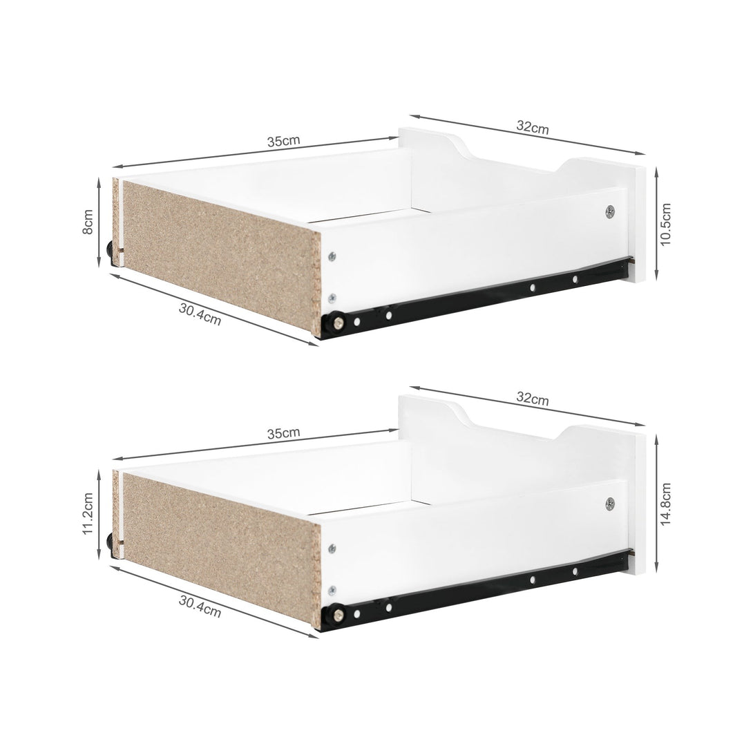 Miles 160cm Computer Desk With Drawers - White
